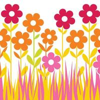 Flower's coloring shape unique artistic black and white sketch vector