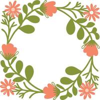 Flower's coloring shape unique stylish botanical illustration. vector