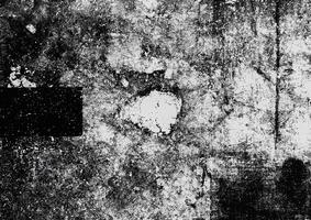 High-contrast black and white grunge texture with cracks, stains, and distressed patterns, perfect for overlays. photo