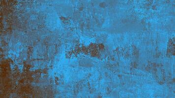 Abstract weathered blue grunge texture with rust and distressed details, ideal for backgrounds or design use. photo