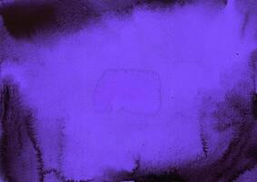 Vibrant purple watercolor texture with dark, grungy edges. Perfect for backgrounds, design, or artistic use. photo