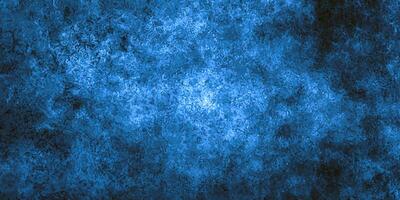 Abstract vibrant blue textured background with dark accents, ideal for creative designs, overlays, or digital art. photo