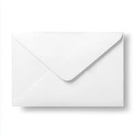 A simple white envelope perfect for letters and invitations. photo