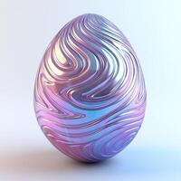 A colorful, swirled egg design symbolizing creativity and celebration. For Easter egg photo