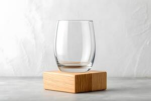 Stemless Wine Glass Mock Up photo