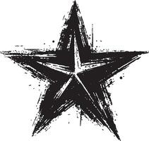 Modern Star Outline for Web and Print vector