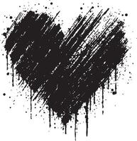 Minimalist Heart Shape Illustration vector