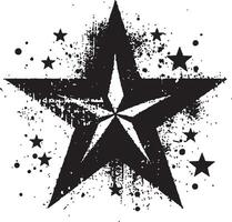 Star Shape for Tattoo and Stencil Design vector