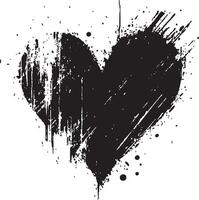 Heart Silhouette for Print Design vector