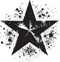 Clean Star Outline for Presentations and Reports vector