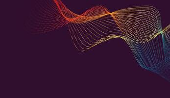 Elegant orange and purple gradient wave design with sleek curves, perfect for digital and creative media projects vector
