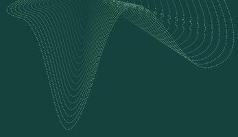 Dark green background with intricate wave design and a portrait image, great for digital and tech-themed projects vector