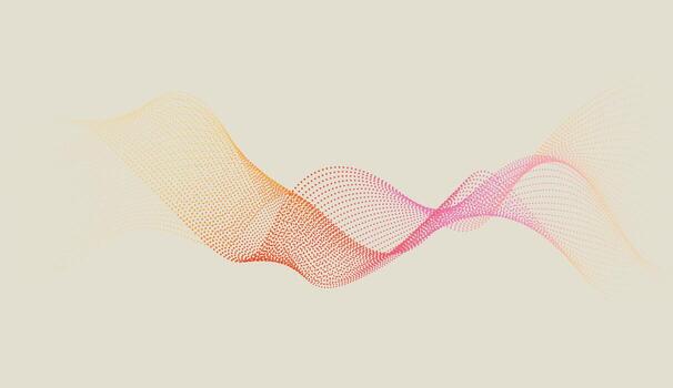 Soft pastel gradient wave design with a smooth flowing texture, ideal for digital art and modern content vector