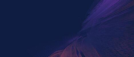 Abstract particle mesh lines background with blue and purple gradient for technology, digital design, and creative visuals vector