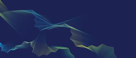 Abstract technology background with dynamic colorful mesh lines and particles for modern digital designs and web branding vector