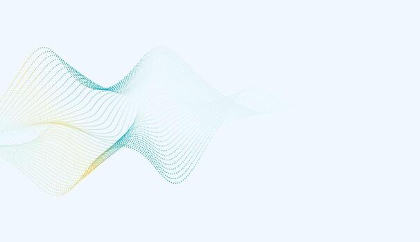 Soft turquoise gradient wave design with smooth flowing curves, perfect for creative digital content vector