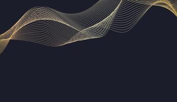Intricate beige wave design with dynamic curves and a sleek gradient, great for creative and tech projects vector