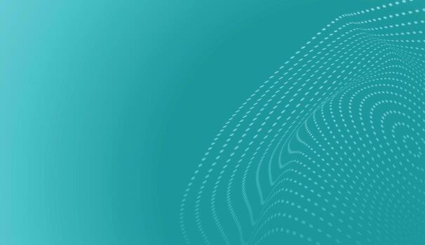 Rich teal background with intricate wave lines and a portrait in the corner, perfect for digital and modern design projects vector