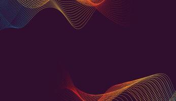 Vibrant orange and purple gradient wave with smooth texture, ideal for modern digital media projects vector
