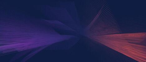 Abstract technology design with red, blue, and purple particle mesh lines for digital background and creative visual concepts vector