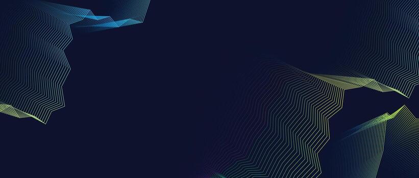 Abstract modern business design with bright blue lines and digital background for branding and luxury concepts vector