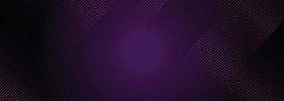 Geometric dark purple-pink gradient background with glowing lines and diagonal waves for digital branding and modern design vector