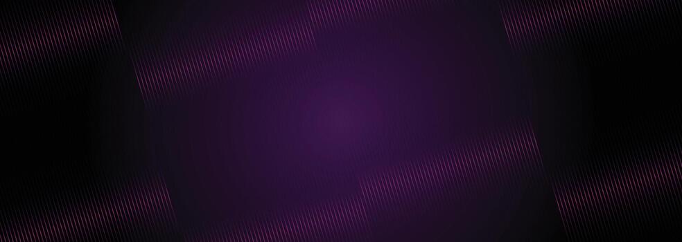 Shiny geometric shapes with glowing dark purple-pink gradient lines and dynamic waves for futuristic digital design vector