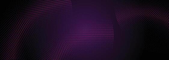 Abstract particle stream with glowing purple background for digital technology, web design, and information technology branding vector