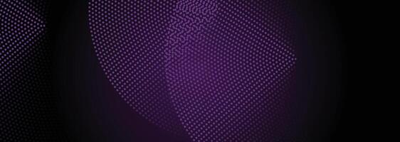 Abstract glowing particle stream with purple background for digital technology design and information technology visual concept vector