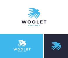 Abstract Bird Logo Design Concept vector