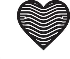 Heart Silhouette for Valentines Day vector