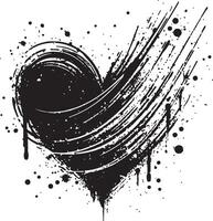 Elegant Heart Silhouette Illustration for Love Concepts vector