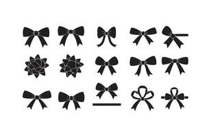 Stylish Ribbon Bow Design Bundle vector