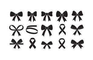 Decorative Bow Ribbon Art Bundle vector