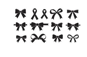 Creative Ribbon and Bow Bundle Set vector