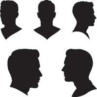 Elegant Face Silhouette for Web and Print vector