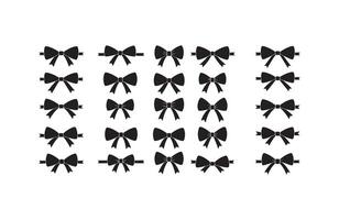 Decorative Ribbon Bow Shape Graphics vector