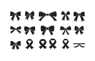Stylish Ribbon and Bow Art Bundle vector