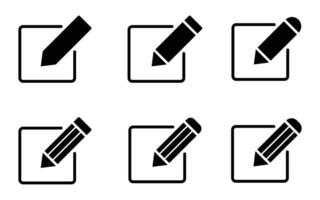 edit pen icon, create modify pen sign button, Pencil icon, sign up icon. editing text file document icons. vector