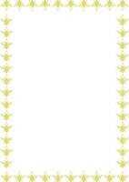 Frame of cute honey bee animal. Honey bee illustration. Insect on white background vector