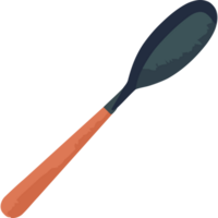 A spoon with wooden handle illustration icon isolated png