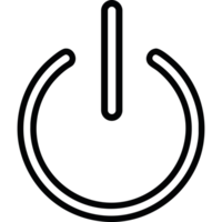 Power button icon isolated png