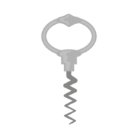 Wine corkscrew icon isolated png