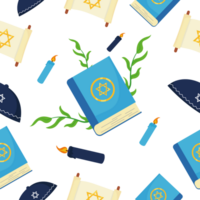 hanukkah background with torah books icon isolated png