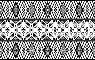 black and white indian american frame for textile vector