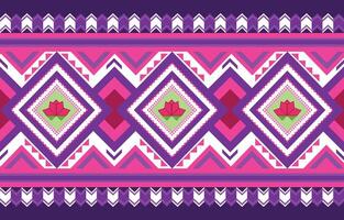 lotus southeast asian ethnic pattern design vector