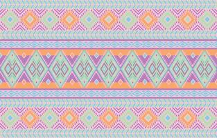 lovely pastel color native american pattern vector