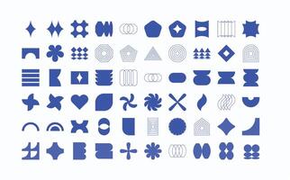 Abstract Neo Brutalism Shapes Collectionfor Minimalist Design vector