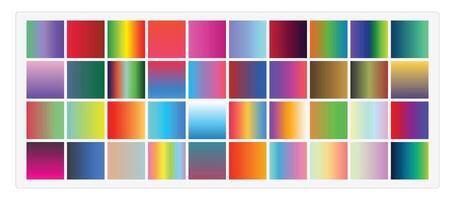 Set of 40 Mix Fully Editable Gradients vector