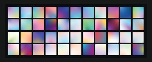 Set of 74 Mix Fully Editable Gradients vector